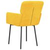 vidaXL spisebordsstole 2 stk. fløjl gul