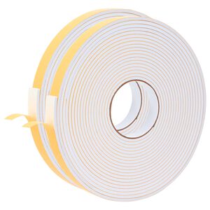 vidaXL Selvkl&aelig;bende skum tape 2 stk. Hvid 20mm x 10m CR Skum