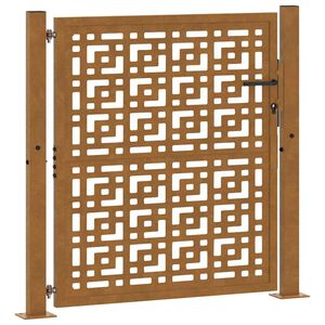 vidaXL havelåge 100x100 cm vejrbestandigt stålkorsdesign