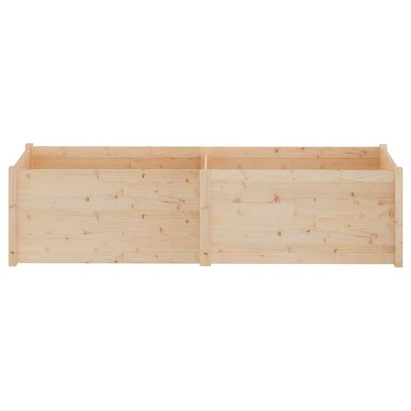 vidaXL plantekasse 200x50x50 cm massivt fyrretræ
