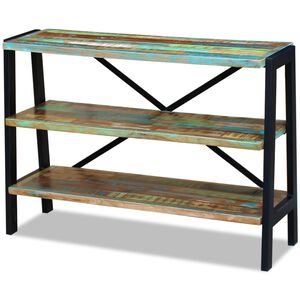 vidaXL sidebord 3 hylder massivt genbrugstr&aelig;