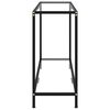vidaXL konsolbord 120x35x75 cm hærdet glas transparent