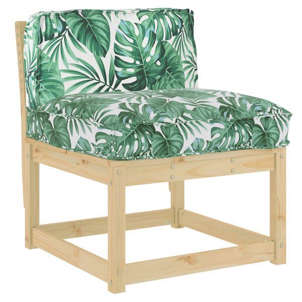 vidaXL Pude Blad Bladm&oslash;nster 70 x 40 x 12 cm Oxford stof