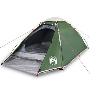 vidaXL 2-personers campingtelt vandt&aelig;t kuppel gr&oslash;n