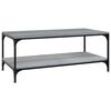 vidaXL sofabord 80x50x40 cm konstrueret tr&aelig; gr&aring; sonoma-eg