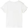 T-shirt til børn str. 116 ecrufarvet