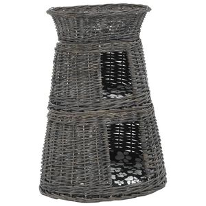vidaXL kattekurve hynder 3 stk. 47 x 34 x 60 cm naturligt piletr&aelig; gr&aring;