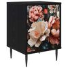 vidaXL Natskab BORNE Sort eg 36 x 33 x 51 cm Konstrueret tr&aelig;