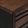 vidaXL Sofabord Brun og sort 100 x 54 x 40 cm Massivt akacietr&aelig;