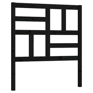 vidaXL sengeg&aelig;rde 81x4x104 cm massivt fyrretr&aelig; sort