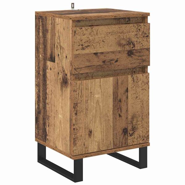 vidaXL Sideboard Gammelt træ 35 x 40 x 70 cm Konstrueret træ
