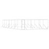 vidaXL udend&oslash;rs hundeg&aring;rd 6x14x2 m galvaniseret st&aring;l s&oslash;lvfarvet