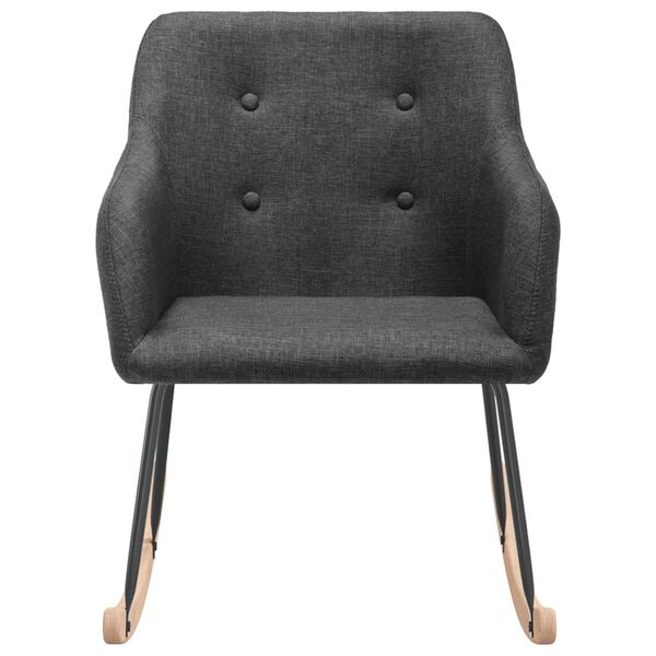 vidaXL gyngestol stof m&oslash;rkegr&aring;