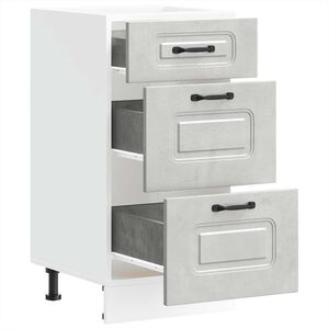 vidaXL k&oslash;kkenunderskab Kalmar konstrueret tr&aelig; beton gr&aring;