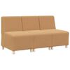 vidaXL Modulsofa enhed uden arme 3 stk. Beige Uld-lignende Stof