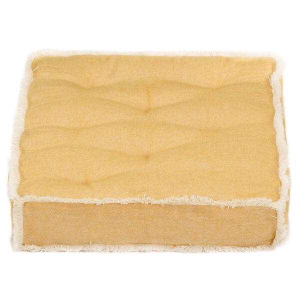 vidaXL hynde til pallesofa 73x40x7 cm gul