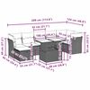 vidaXL sofas&aelig;t til haven 8 dele med hynder polyrattan lysegr&aring;