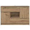 vidaXL Sideboard Artisan Egetr&aelig; 100 x 30 x 65,6 Konstrueret tr&aelig;