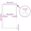 vidaXL Bruserullegardin med kassette 130x240 cm Stofbredde 126 cm