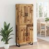 vidaXL Highboard Gammelt tr&aelig; 69,5 x 34 x 180 cm Konstrueret tr&aelig;