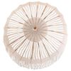 vidaXL Makrame Parasol Creme 190 x 190 x 260 cm