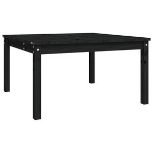 vidaXL havebord 82,5x82,5x45 cm massivt fyrretr&aelig; sort