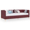 vidaXL daybed med madras og USB 90x200 cm stof lilla