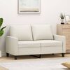 vidaXL 2-personers sofa 120 cm kunstl&aelig;der cremefarvet