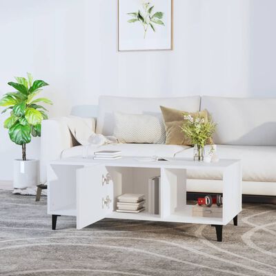 vidaXL sofabord 102x50x40 cm konstrueret træ hvid
