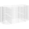 vidaXL gabion-h&oslash;jbed 200x100x100 cm galvaniseret jern