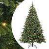 vidaXL Kunstigt juletr&aelig; med 300 LED'er Gr&oslash;n 210 cm PE og PVC
