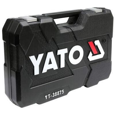 YATO topnøglesæt med skralde i 126 dele YT-38875