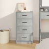 vidaXL Sideboard med skuffe Betongr&aring; 40 x 41 x 75 cm Konstrueret tr&aelig;