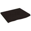 vidaXL v&aelig;ghylde 60x50x(2-4) cm behandlet massivt egetr&aelig; m&oslash;rkebrun