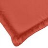 vidaXL stolehynder med lav ryg 4 stk. 100x50x4 cm stof red