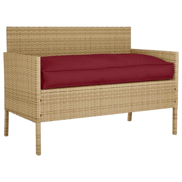 vidaXL Pude Vinr&oslash;d 80 x 80 x 52 cm Oxford stof