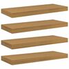 vidaXL V&aelig;ghylde 4 stk. Beige 60 x 23,5 x 3,8 cm Konstrueret tr&aelig;