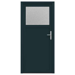 vidaXL Sideskabsd&oslash;r 98 x 198 cm PVC Antracit