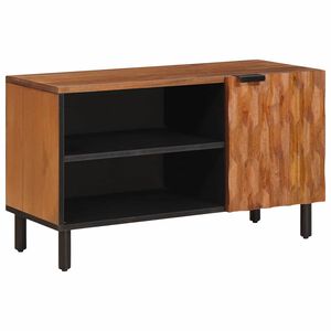 vidaXL TV-skab Acacia Brun Finish 80 x 33 x 46 cm Massivt mangotr&aelig;