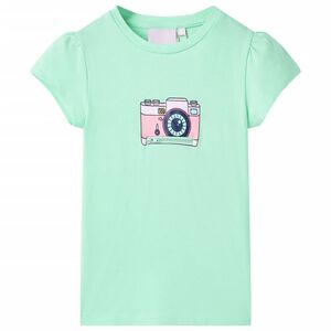T-shirt til b&oslash;rn str. 116 lysegr&oslash;n