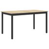 vidaXL Spiseborde 140 x 80 x 75 cm Konstrueret tr&aelig; Sonoma-eg