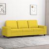 vidaXL 3-personers sofa 180 cm stof lysegul