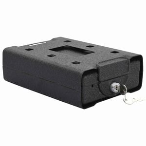 vidaXL Bil Safe med l&aring;s Sort 22 x 16 x 7 cm St&aring;l