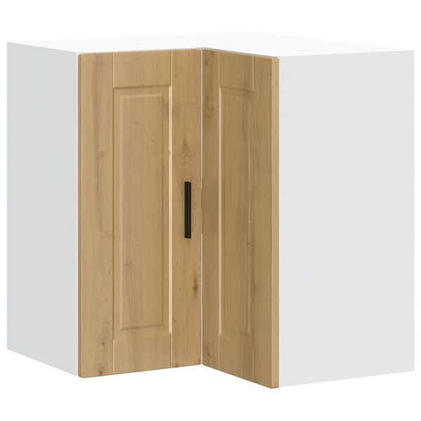 vidaXL Køkken væg hjørneskab Porto egetræ konstruktionstræ