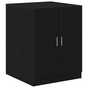 vidaXL Vaskemaskineskab Sort eg 70,5 x 71,5 x 91,5 cm Konstrueret tr&aelig;