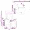 vidaXL Svingende Massage Recliner Stol Sort 71 x 90 x 105 cm