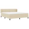 vidaXL Box spring seng med madras Creme 180 x 200 cm Stof