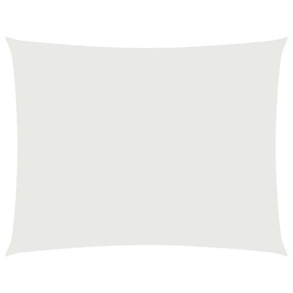 vidaXL solsejl 3,5x5 m oxfordstof rektangulær hvid