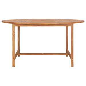 vidaXL havebord 150x76 cm massivt teaktr&aelig;