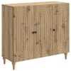 vidaXL Sideboard Artisan-eg 89 x 34,5 x 80 cm Konstrueret tr&aelig;